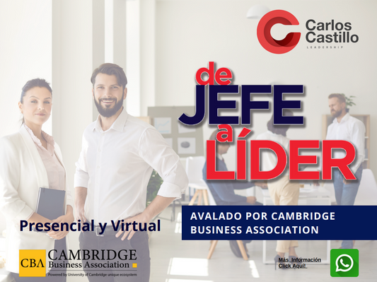 Curso De Jefe a Líder (Virtual) - Certificado Cambridge - 22 de Mayo
